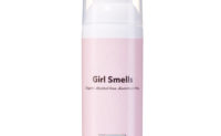 Girl Smells Leg Shaving Oil